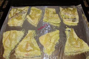 Dorada cu malai la cuptor si garnitura de orez