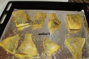 Dorada cu malai la cuptor si garnitura de orez