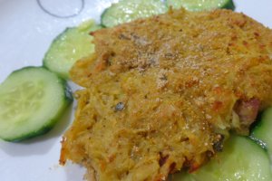 Snitel de porc in crusta de cartofi