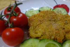 Snitel de porc in crusta de cartofi