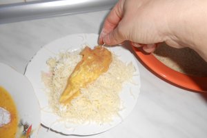 Muschiulet de pui in crusta de cascaval si mustar