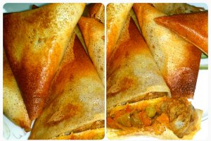 Samosa cu carne de vita