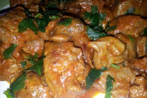 Tocanita de pipote si ficatei de pui