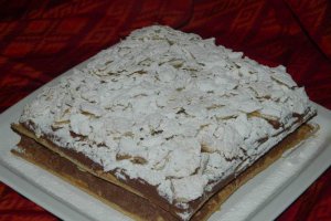Prajitura rapida cu doua creme