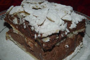 Prajitura rapida cu doua creme