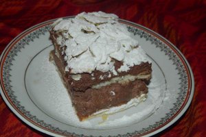Prajitura rapida cu doua creme