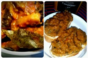 Curry de vinete in sos dulce acrisor de rosii