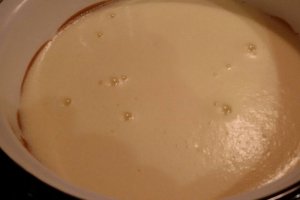 Budinca de zahar ars cu lapte condensat