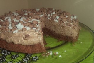 Prajitura cu nuca si crema de ciocolata