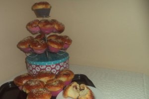 Minicozonaci cu ciocolata si rahat