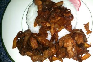 Carne de porc cu ceapă- reteta chinezeasca