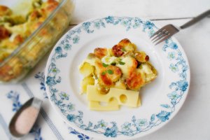 Varza de Bruxelles gratinata