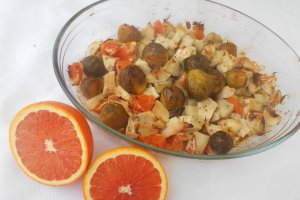 Pui cu legume si portocale