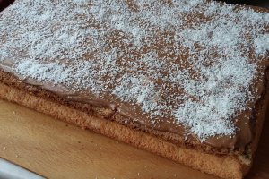 Prajitura cu nuca si crema de ciocolata