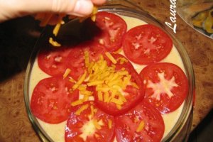 Cheddar Tomato Squares
