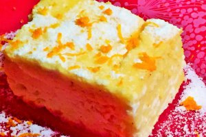 Prajitura cu branza dulce, urda si portocale
