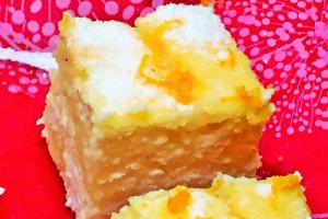 Prajitura cu branza dulce, urda si portocale