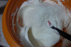 Rulada din albusuri cu crema de cocos si ciocolata