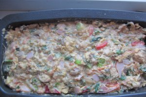 CHEC APERITIV CU PUI, ȘUNCĂ, CIUPERCI ȘI LEGUME