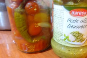 Fructe de mare cu pesto si paste proaspete