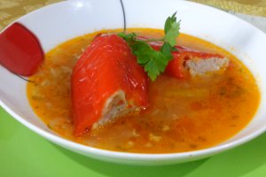 Ciorba de ardei kapia umpluti