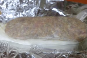 Mini-rulada cu carne si oua de prepelita