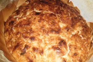 Desert placinta cu iaurt si sirop de portocala