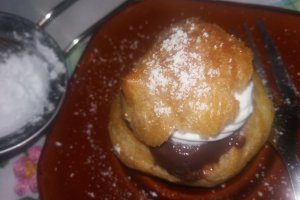 Choux a la creme facute acasa