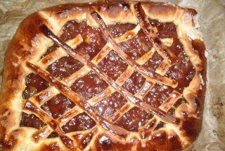 Placinta cu dulceata de pere