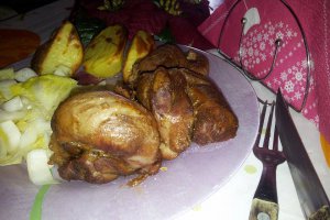 Rasol de Porc Godina cu vin rosu la cuptor