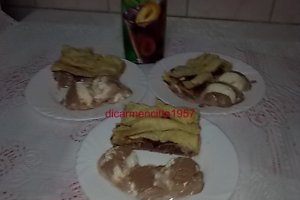 Creme ole cu capsuni in foietaj.