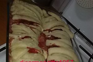 Creme ole cu capsuni in foietaj.
