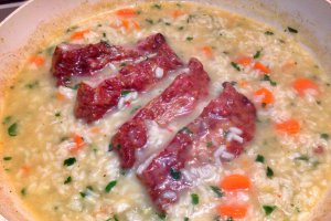 Scarita afumata cu orez si legume