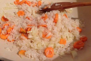 Scarita afumata cu orez si legume