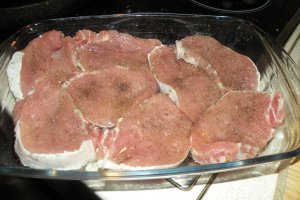 Cotlet de porc cu sos chinezesc si garnitura de orez