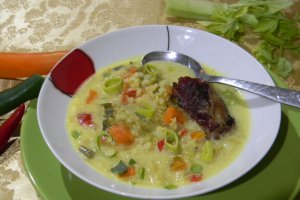 Supa cu salata iceberg