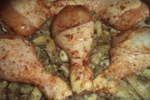 Ciocanele la cuptor pe pat de pleurotus
