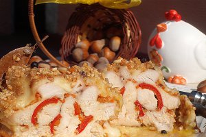 Piept de pui in crusta de alune