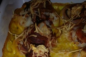 Conopida gratinata cu curry si bacon afumat