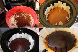 Negresa de post, cu ciocolata si fructe de padure la slow cooker Crock-Pot