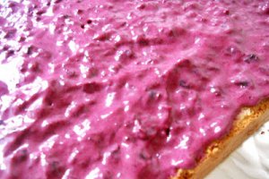 Pandispan cu fructe si crema fina de branza