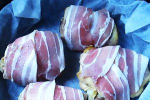 Pulpe pui in bacon la cuptor