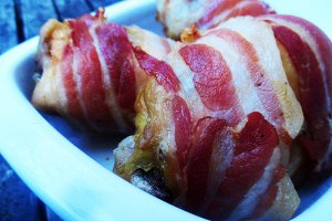Pulpe pui in bacon la cuptor