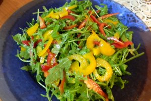 Salata de rucola cu salau pane
