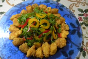 Salata de rucola cu salau pane