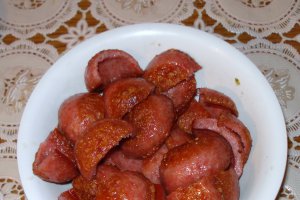 Farfalle cu " petale" de salam picant