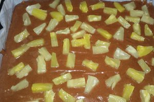 Negresa de post cu compot de ananas