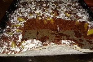 Negresa de post cu compot de ananas