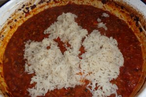 Tocana de legume cu orez si ciuperci