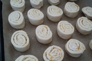 Spirale cu nuca de cocos si portocale